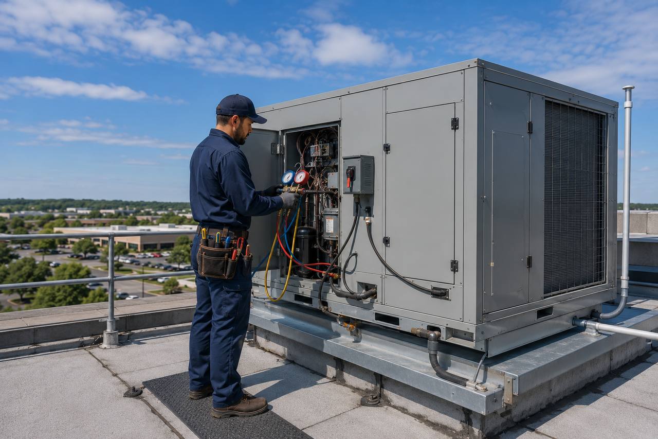 Refrigerant line inspection
