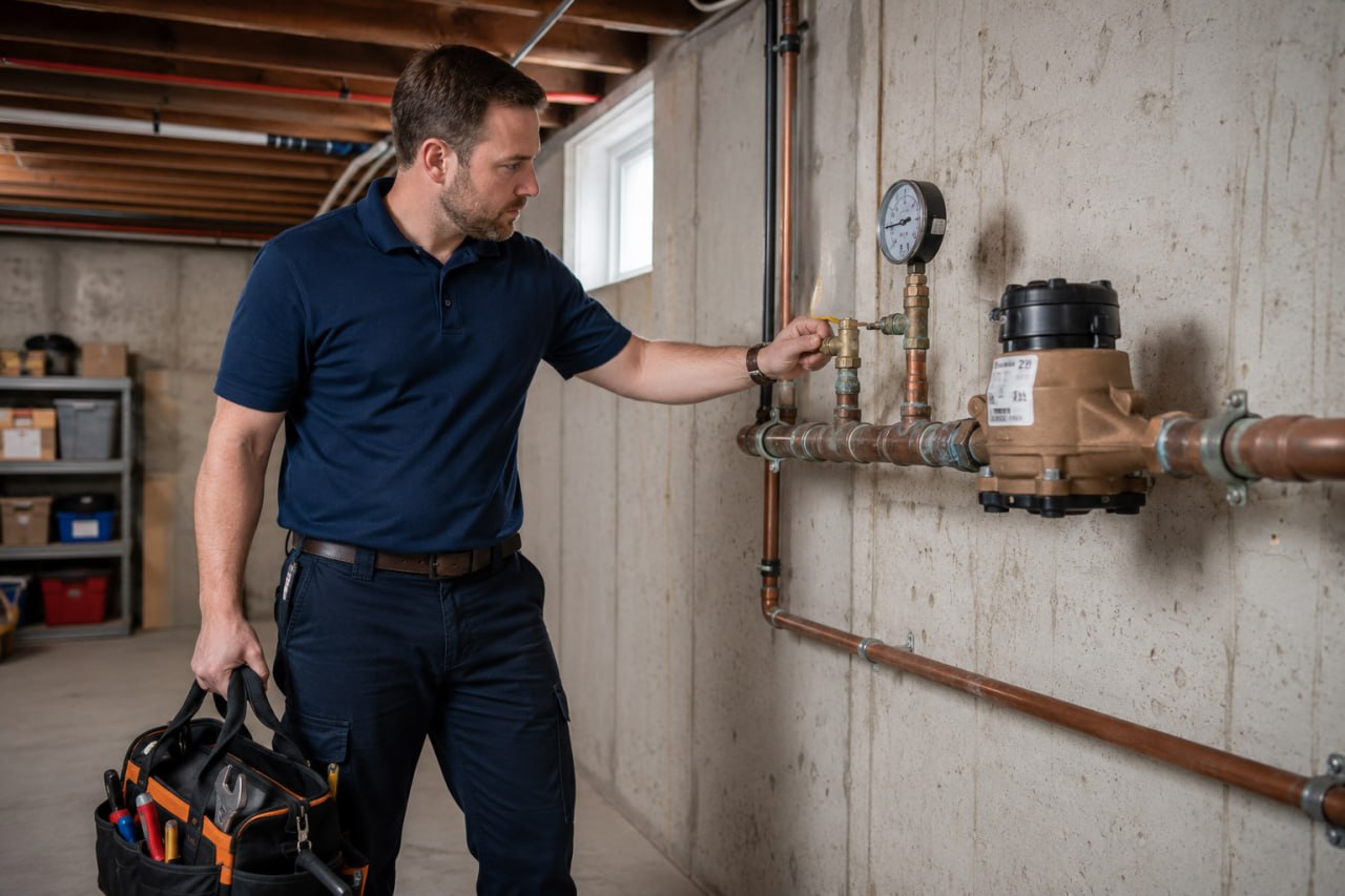 Toilet leak inspection